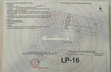 Bán đất xã Lộc Phú, Huyện Bảo Lâm, Tỉnh Lâm Đồng- 1 tỷ